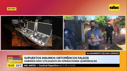 Habrían usado supuestos insumos ortopédicos falsos en operaciones quirúrgicas