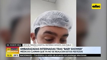 Embarazadas internadas tras "baby showers"