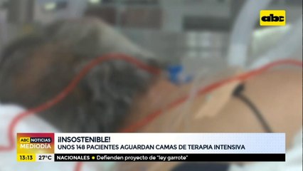 Unos 148 pacientes aguardan camas de terapia intensiva
