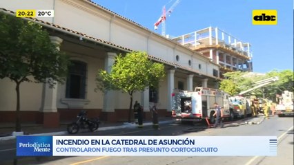 Incendio en la catedral de Asunción