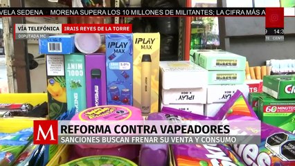 Diputada de MC rechaza reforma que endurece sanciones por vapeadores en México