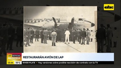 Restaurarán avión de la extinta Líneas Aéreas Paraguayas (LAP)