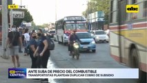 Transportistas plantean duplicar cobro de subsidio