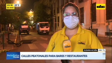 Calles peatonales para bares y restaurantes