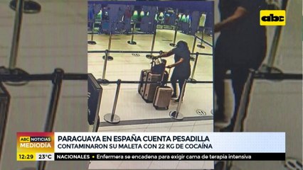 Paraguaya en España cuenta la pesadilla que vivió tras contaminación de su maleta