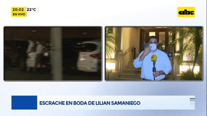 Escrache en boda de Lilian Samaniego