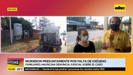 Familiares de fallecidos por presunta falta de oxígeno realizarán una denuncia judicial