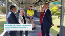 Neil Wang talks about the future of electrical bus manufacturing in Nowra.
