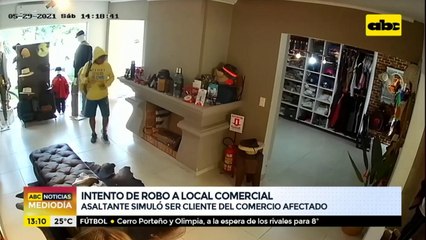 Intento de robo a un local comercial
