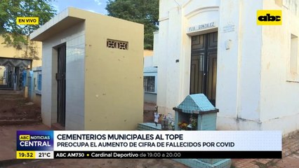 Cementerios municipales están al tope