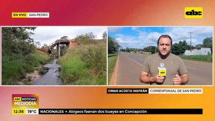 Pobladores de Tacuati construyeron un puente temporal