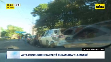 Alta concurrencia en vacunatorios de Itá Enramada y Lambaré