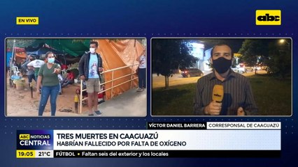 Tres muertes en hospital de Coronel Oviedo por falta de oxígeno