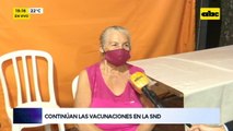 Continúan las vacunaciones anticovid en la SND