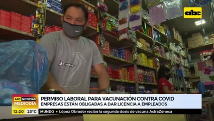 Empresas están obligadas a dar permiso laboral para vacunación contra Covid
