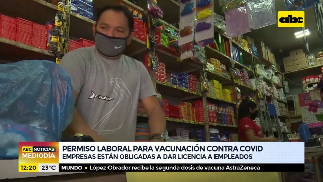 Empresas están obligadas a dar permiso laboral para vacunación contra Covid