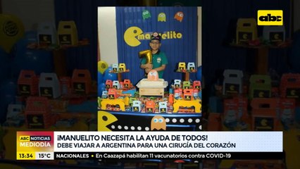 Manuelito necesita la ayuda de todos