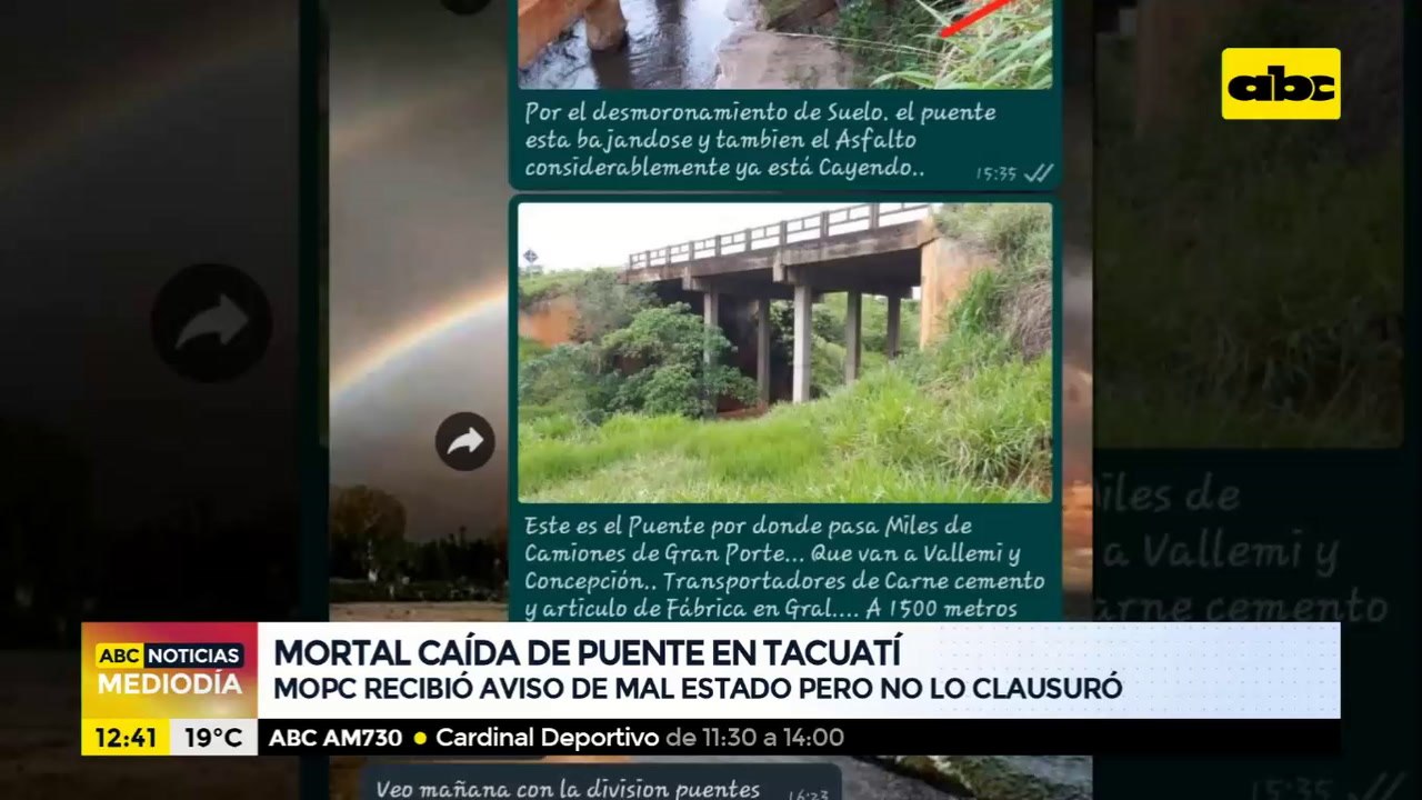 MOPC recibió aviso de mal estado de puente, pero no clausuró