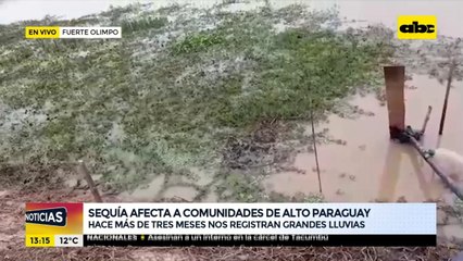Departamento de Alto Paraguay sufre falta de agua
