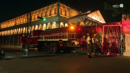 Avanza la restauración del Palacio de Gobierno; descartan riesgos por protestas de maiceros