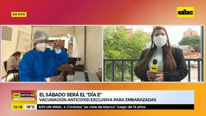Vacunación exclusiva para embarazadas este sábado