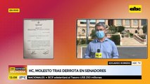 HC, molesto tras derrota en senadores
