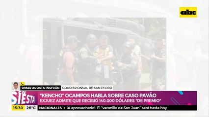 "Kencho" ocampos habla sobre caso Pavâo