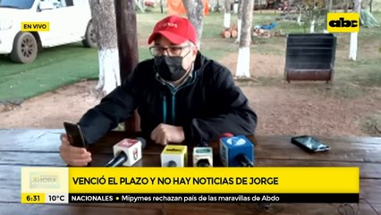 Venció el plazo y familia de Jorge Ríos sigue sin poder comunicarse con secuestradores