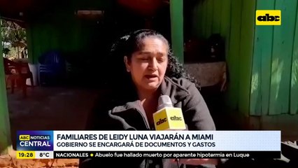 Familiares de Leidy Luna viajarán a Miami