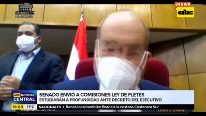 Senado envió a comisiones ley de fletes