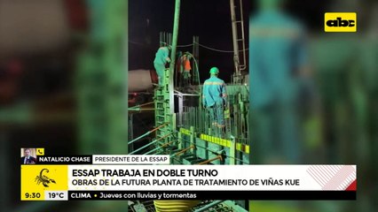 Essap construye planta de tratamiento en Viñas Cué para evitar faltante de agua