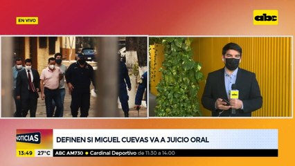 Juez debe resolver si Cuevas va a juicio