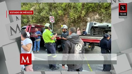 Choque de un autobús y una camioneta en el Edomex deja un saldo de dos muertos y múltiples heridos