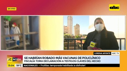 Se habrían robado más vacunas del Policlínico