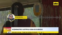 Viceministro de Transporte justifica suba del subsidio a empresarios
