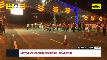 Vacunatorio vacío en el ex Aratirí