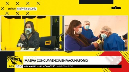 Vacunación "organizada y rápida" en el Shopping del Sol