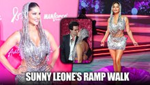 Sunny Leone Walks Ramp In Bold Manforce-Inspired Look To Promote AIDS Awareness