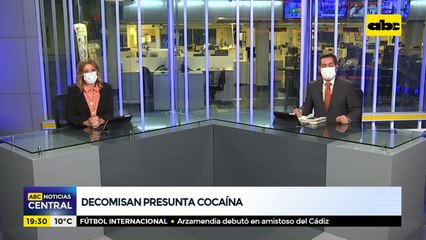 Decomisan presunta cocaína en Fernando de la Mora