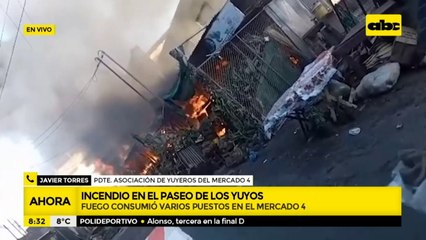 Incendio consumió varias casillas del Paseo de los Yuyos