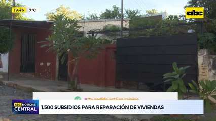 1.500 subsidios para reparación de viviendas