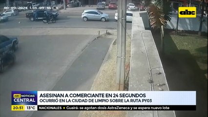 Asesinan a comerciante en 24 segundos