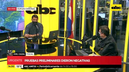 Pruebas preliminares dieron negativo