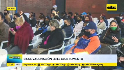 Arrancó vacunación de segundas dosis en el Fomento de Barrio Obrero
