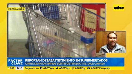 Reportan desabastecimiento en supermercados