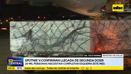 Sputnik V: Confirman llegada de segunda dosis
