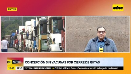 Concepción sin vacunas por cierre de rutas