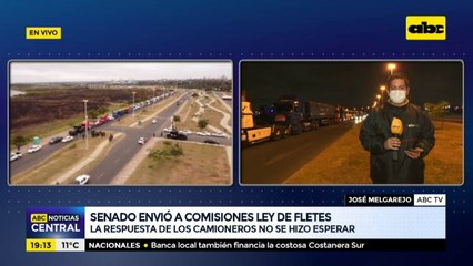 Senado envió a comisiones ley de fletes: Respuesta de camioneros