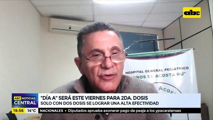 "Día A" será este viernes para segunda dosis