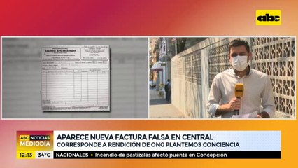 Aparece nueva factura falsa en Gobernación de Central